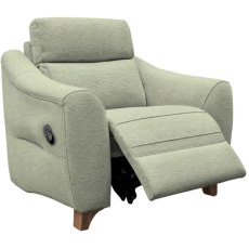 G Plan Monza Fabric Manual Recliner Chair with Wooden Feet