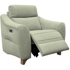 G Plan Monza Fabric Power Recliner Chair with Wooden Feet
