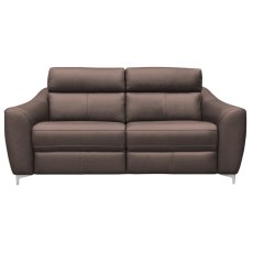 G Plan Monza Leather 3 Seater Sofa with Metal Feet