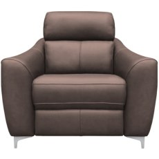 G Plan Monza Leather Chair with Metal Feet