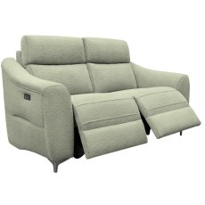 G Plan Monza Fabric 2 Seater Power Recliner with Metal Feet