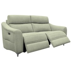 G Plan Monza Fabric 3 Seater Power Recliner with Metal Feet