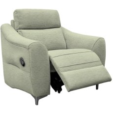 G Plan Monza Fabric Manual Recliner Chair with Metal Feet