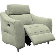 G Plan Monza Fabric Power Recliner Chair with Metal Feet
