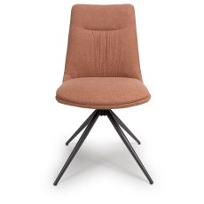 Boden Swivel Dining Chair in Brick (Pair)