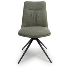 Boden Swivel Dining Chair in Sage (Pair)