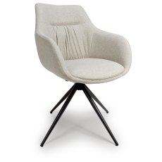 Boden Swivel Dining Armchair in Natural