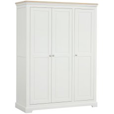 Ludlow Painted Triple Wardrobe with Shelves