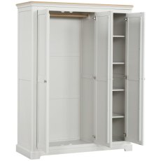Ludlow Painted Triple Wardrobe with Shelves