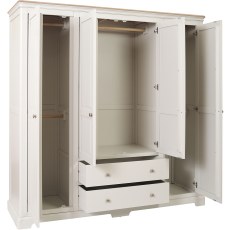 Ludlow Painted Quad Wardrobe
