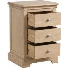 Ludlow Oak 3 Drawer Bedside