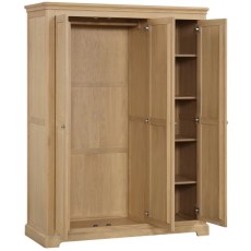 Ludlow Oak Triple Wardrobe with Shelves