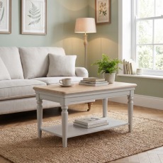 Ludlow Painted Coffee Table with Shelf