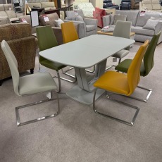 Vida Lazzaro Extending Table 160-200 with 6 Irma Chairs Vida Lazzaro Extending Table 160-200 with 6 Irma Chairs