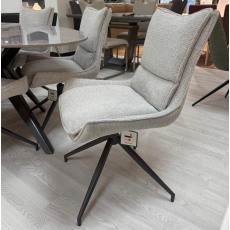 Vitalli Oval 180cm Table with 6 x Amber Swivel Chairs Vitalli Oval 180cm Table with 6 x Amber Swivel Chairs