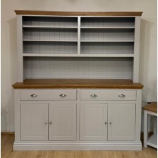 Hill & Hunter New England Large 4 Door 4 Drawer Sideboard with Large Open Dresser Rack