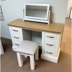 Hill & Hunter New England Double Pedestal Dressing Table, Stool and Mirror Hill & Hunter New England Double Pedestal Dressing Table, Stool and Mirror