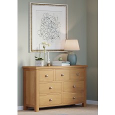 Dodford Oak 3 Over 4 Drawer Chest