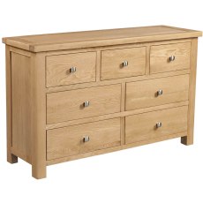 Dodford Oak 3 Over 4 Drawer Chest