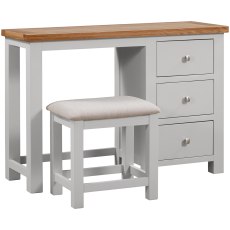 Dodford Painted Single Pedestal Dressing Table and Stool