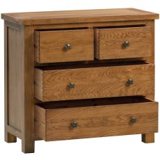 Dodford Rustic Oak 2 + 2 Drawer Chest
