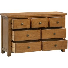 Dodford Rustic Oak 3 Over 4 Drawer Chest