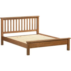 Dodford Rustic Oak Low Foot End Bed