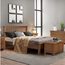 Dodford Rustic Oak Low Foot End Bed