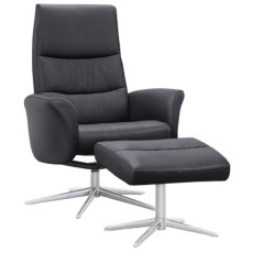 G Plan Riba Leather Manual Chair and Footstool G Plan Riba Leather Manual Chair and Footstool