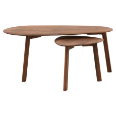 Madrid Walnut Coffee Table Nest Madrid Walnut Coffee Table Nest