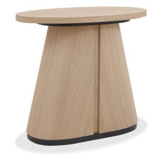 Vega Scandi Oak Oval Lamp Table Vega Scandi Oak Oval Lamp Table