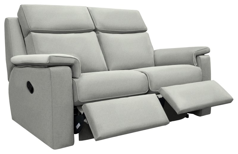 Ellis 2str Manual Recliner Sofa   Stingray Charcoal