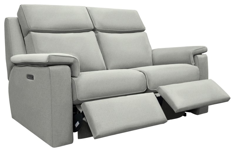 Ellis 2str Power Recliner Sofa with USB   Stingray Charcoal