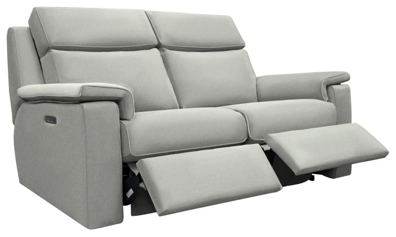 Ellis 3str Power Recliner with Headrest and Lumbar   Stringray Charcoal