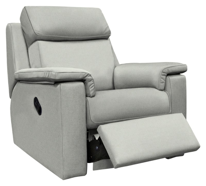 Ellis Manual Recliner Armchair   Stingray Charcoal