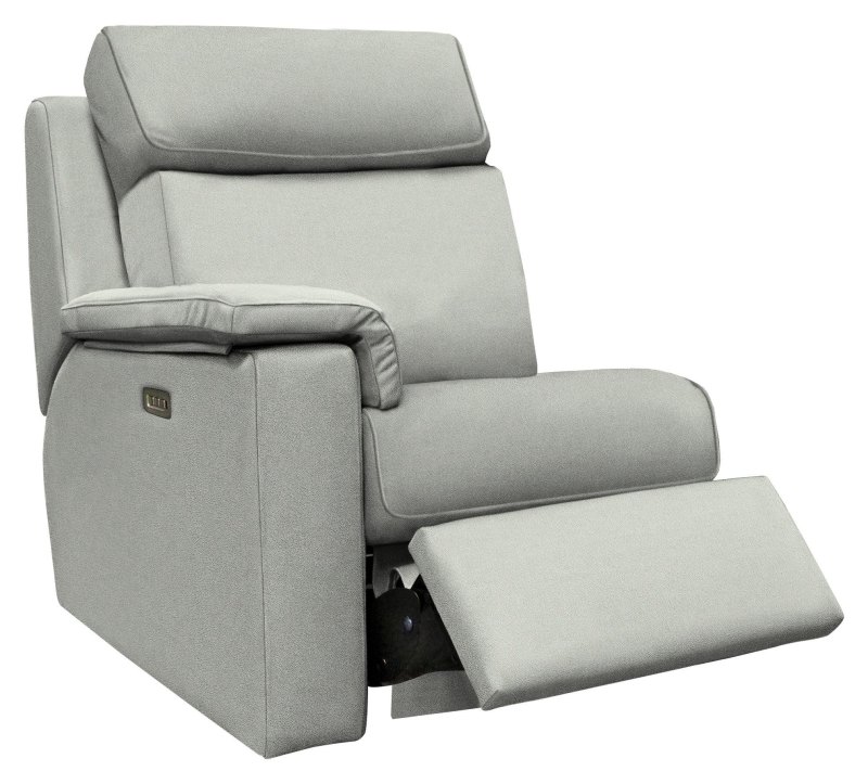 Ellis Small LHF Power Recliner Unit with Headrest and Lumbar   Stringray Charcoal