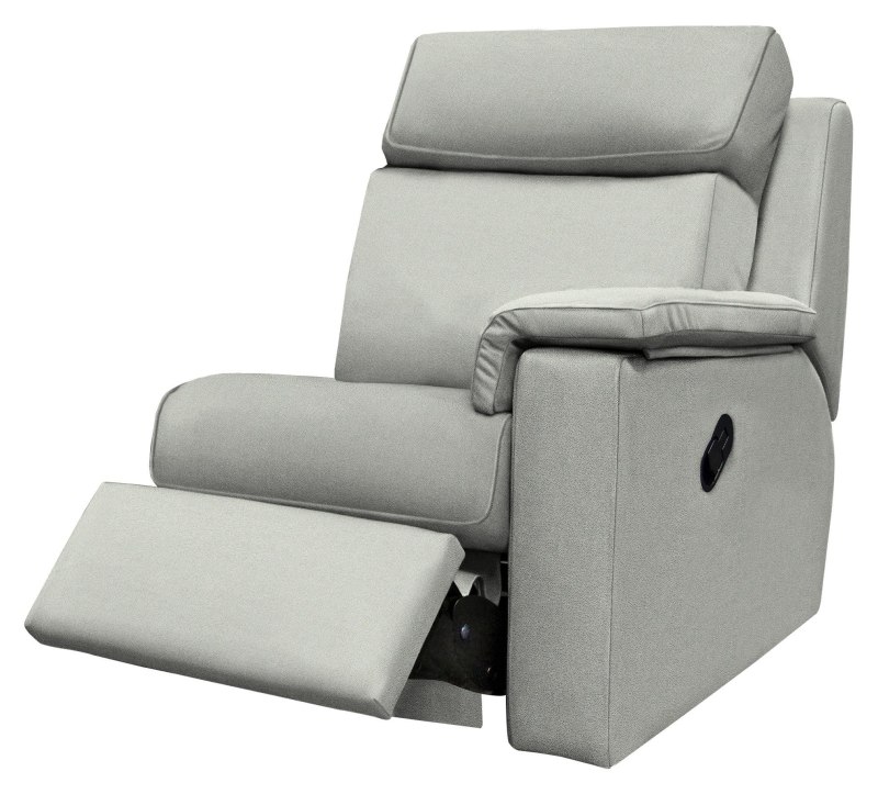 Ellis Small RHF Manual Recliner Unit   Stringray Charcoal