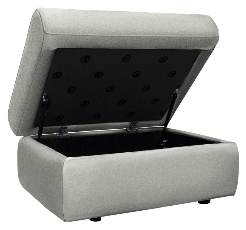 Ellis Stroage Footstool   Stingray Charcoal