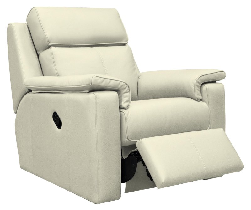 Ellis Manual Recliner Armchair   Cambridge Chalk