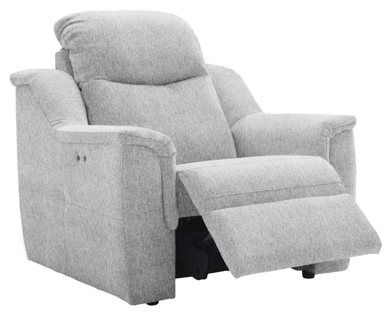 Firth Power Recliner Armchair  W085 Piero Silver 