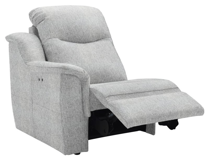 Firth Small LHF Power Recliner Unit  W085 Piero Silver 