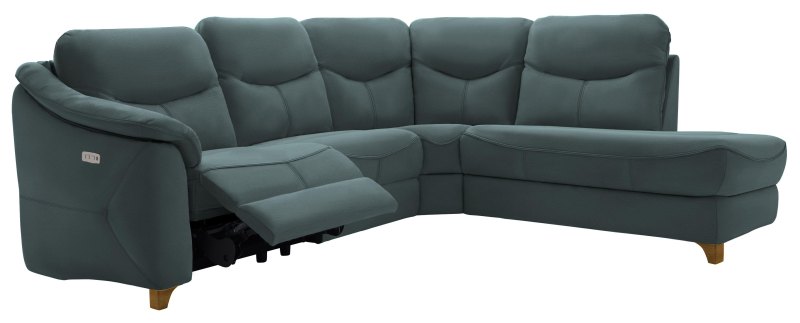Jackson Corner Chaise Single Power Recliner LHF  L852 Cambridge Petrol Blue 