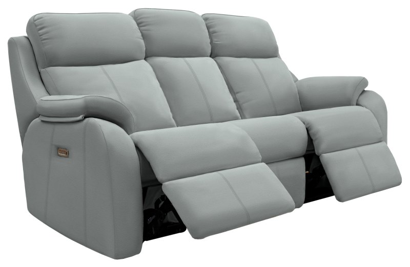 Kingsbury 3str Power Recliner Sofa  L842 Cambridge Grey 