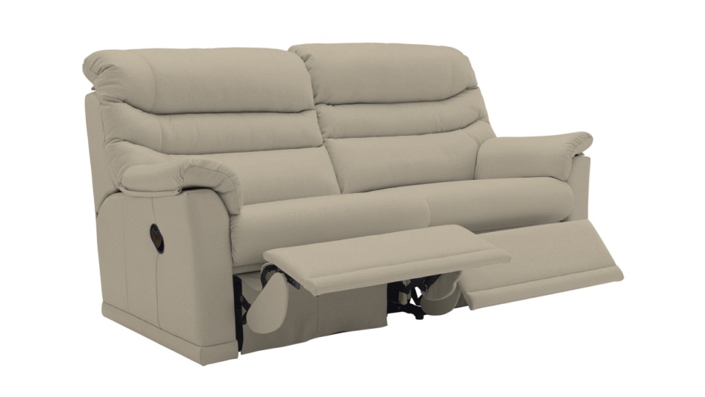 3str manual recliner  2 cushion 