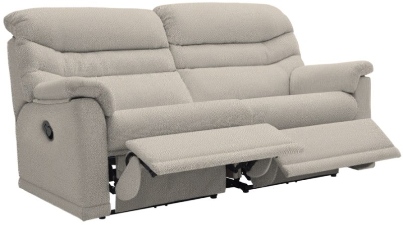 3str manual recliner  2 cushion 