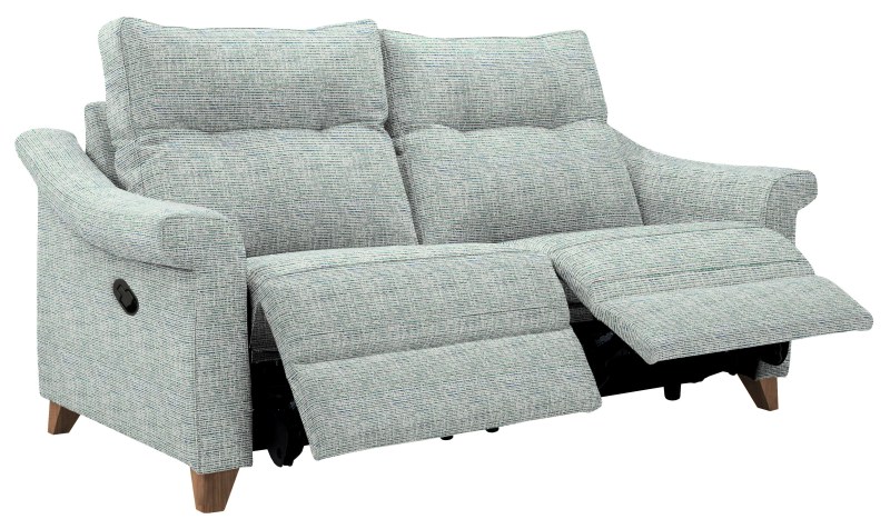 Riley Manual Recliner Small Sofa   B120 Moore Sea