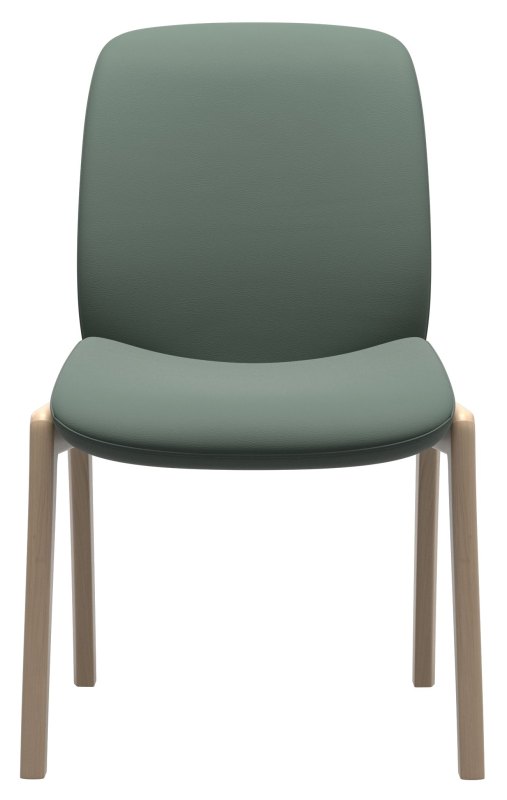 Bay  L  Low Back D100 without Arms   Paloma Sage Green with Natural Oak