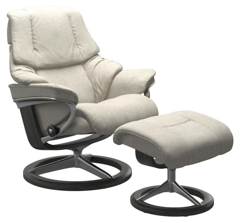 signature   clover light beige with silver and grey