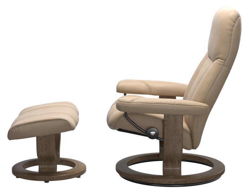 Stressless Consul Classic Base Chair with Footstool - Carters