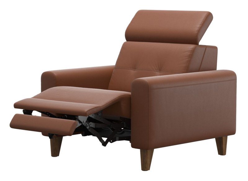 A1 Power Chair   Paloma New Cognac  wooden cone leg   teak stain 2